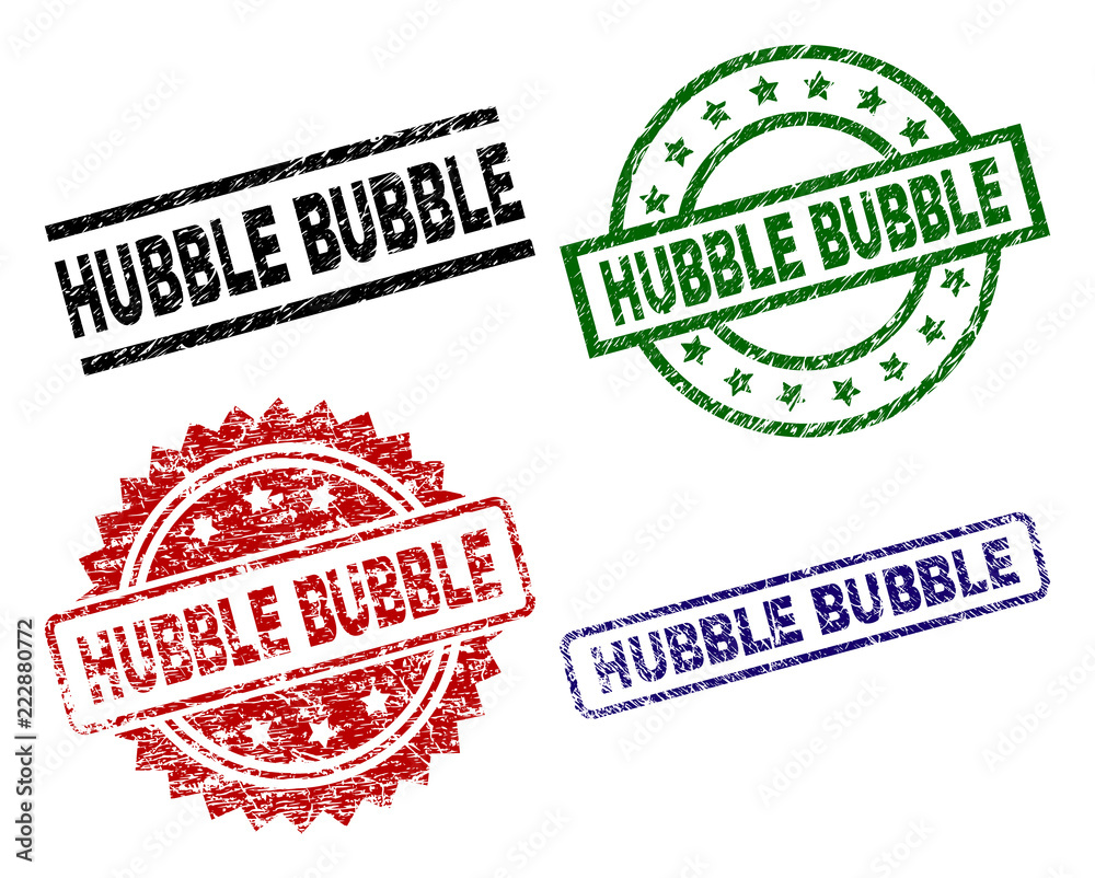 HUBBLE BUBBLE seal prints with damaged surface. Black, green,red,blue vector rubber prints of HUBBLE BUBBLE title with corroded style. Rubber seals with circle, rectangle, medal shapes. HUBBLE BUBBLE seal prints with damaged surface. Black, green,red,blue vector rubber prints of HUBBLE BUBBLE title with corroded style. Rubber seals with circle, rectangle, medal shapes.