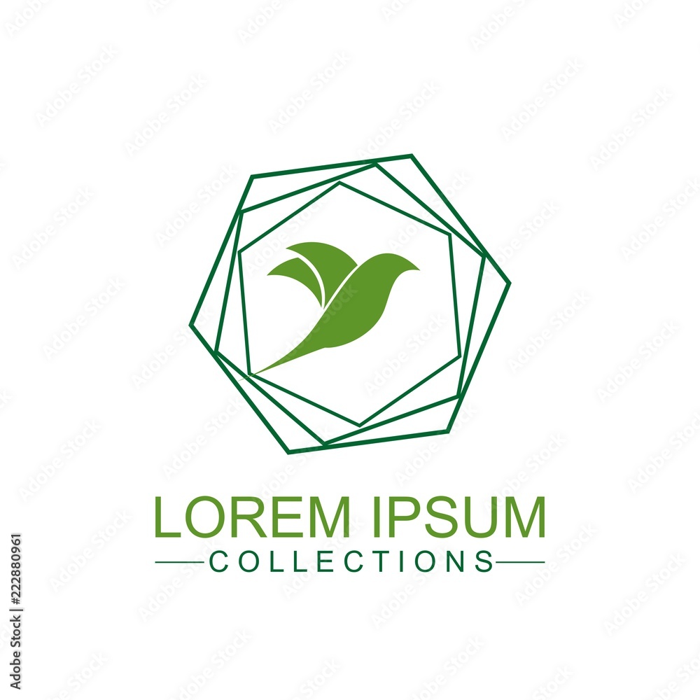 Abstract Bird Logo design vector template. Creative Dove Logotype business technology concept symbol icon