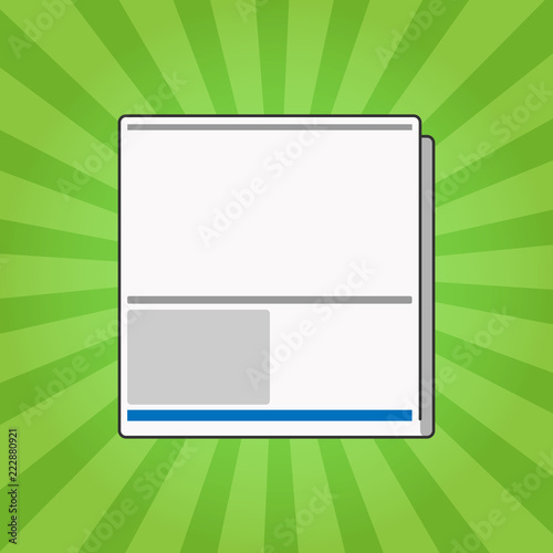 Flat design Vector Illustration Empty esp template copy text for Ad, promotion, poster, flyer, web banner, article. White Board Memoramdum Layout Informing of Meeting Forum Notification