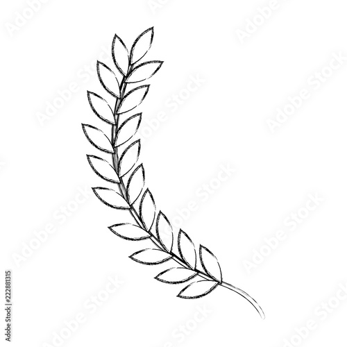 leafs spike decorative icon