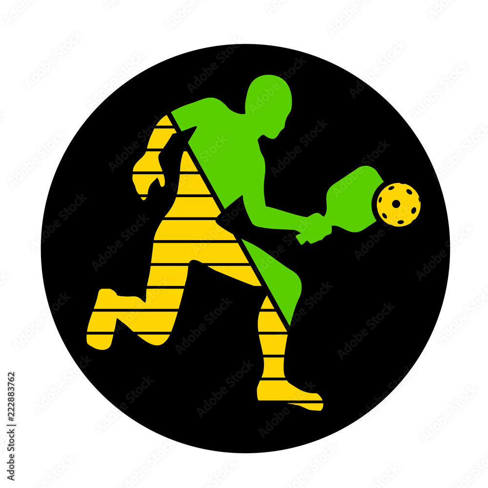 Fototapeta premium Pickeball player symbol
