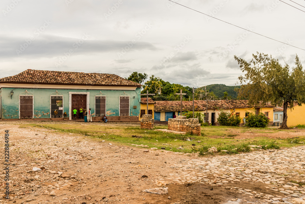 A typical view in Trinidad in Cuba