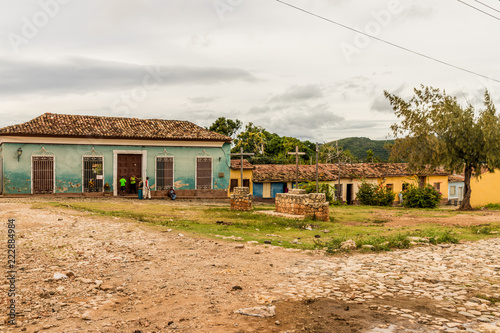 A typical view in Trinidad in Cuba