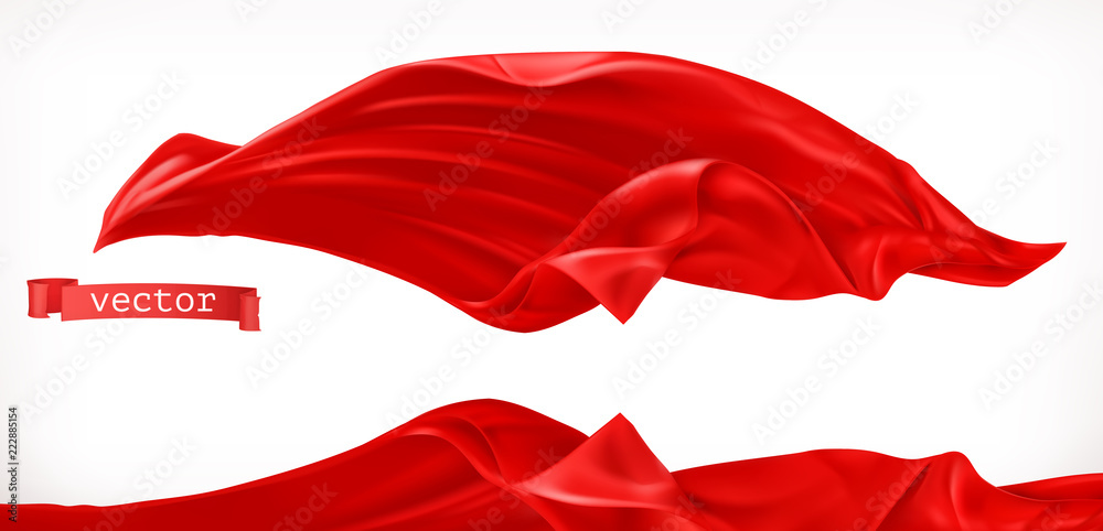 Red curtain. 3d realistic vector Red curtain. 3d realistic vector