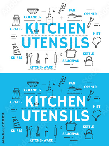 Kitchen utensil and cooking accessories