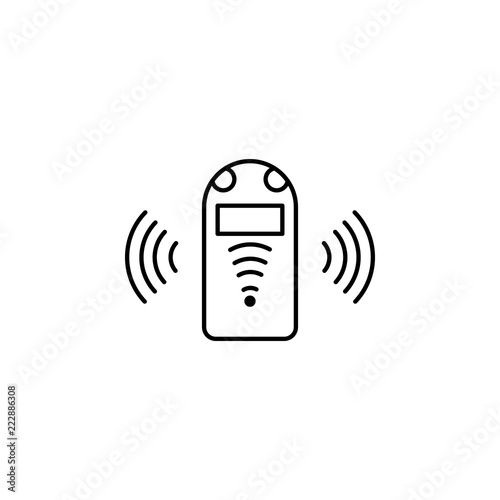 Artificial assistant concept line icon. Simple element illustration. Assistant concept outline symbol design from artificial intelligence set