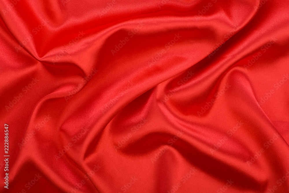 Soft red satin, textures. Soft red satin, textures.