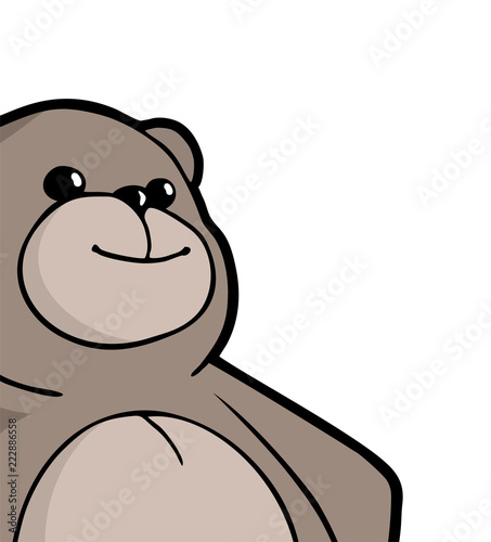 happy teddy bear draw