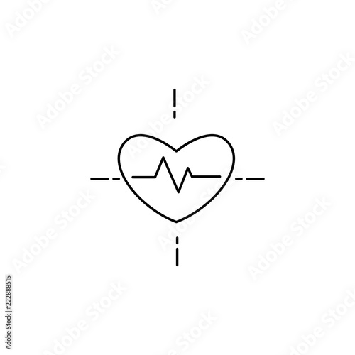 Blood pressure cholesterol concept line icon. Simple element illustration. Blood pressure cholesterol concept outline symbol design from Probiotics set. Can be used for web