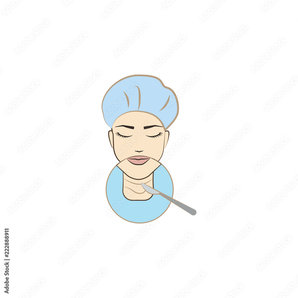 removal neck skin colored icon. Element of beauty and anti aging icon for mobile concept and web apps. Color removal neck skin icon can be used for web and mobile removal neck skin colored icon. Element of beauty and anti aging icon for mobile concept and web apps. Color removal neck skin icon can be used for web and mobile