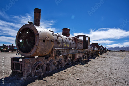 Train graveyard in Uyuni