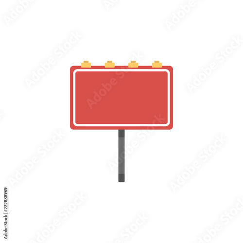 A hoarding colored icon. Element of road signs and junctions icon for mobile concept and web apps. Colored A hoarding can be used for web and mobile