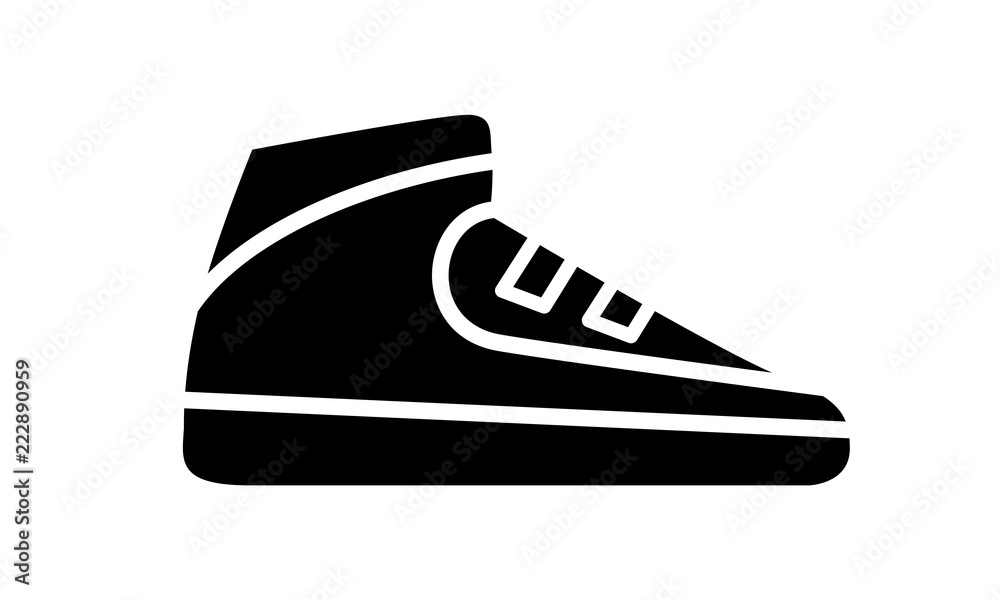 Running shoes icon fitness. Simple style sneaker. Running shoes icon fitness. Simple style sneaker.