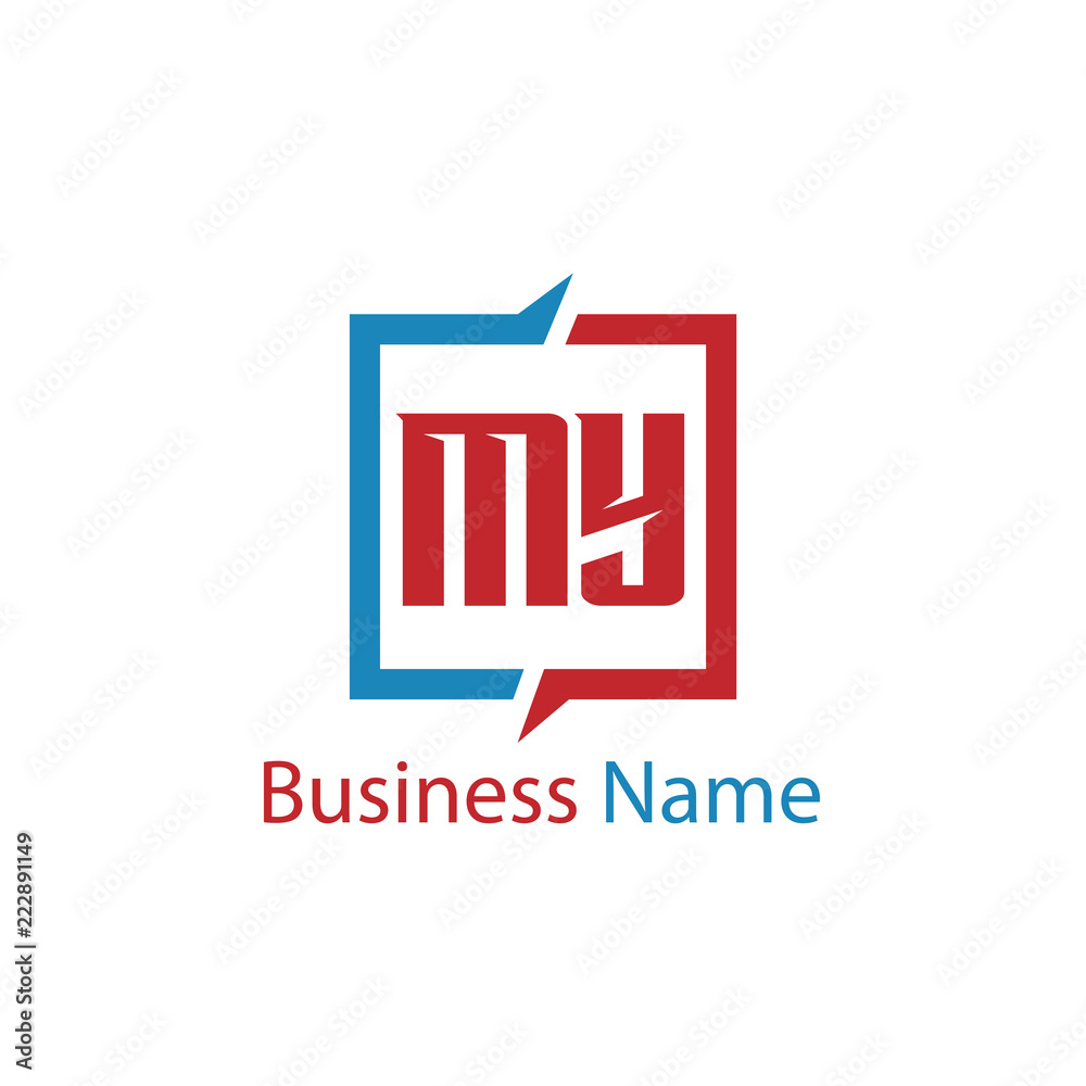 Initial Letter MY Logo Template Design Initial Letter MY Logo Template Design