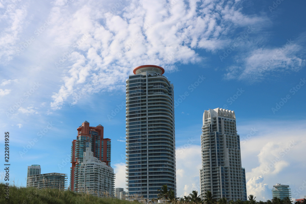 Miami Beach buildings. South Point