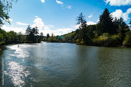 Hoquiam river in western Washington state