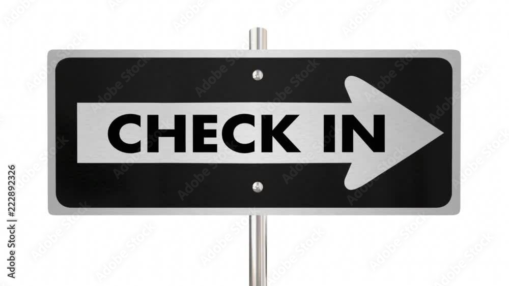 Check In Review Update Arrow Road Sign 3d Animation Check In Review Update Arrow Road Sign 3d Animation