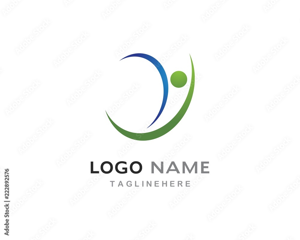 Obraz premium Healthy Life people Logo template