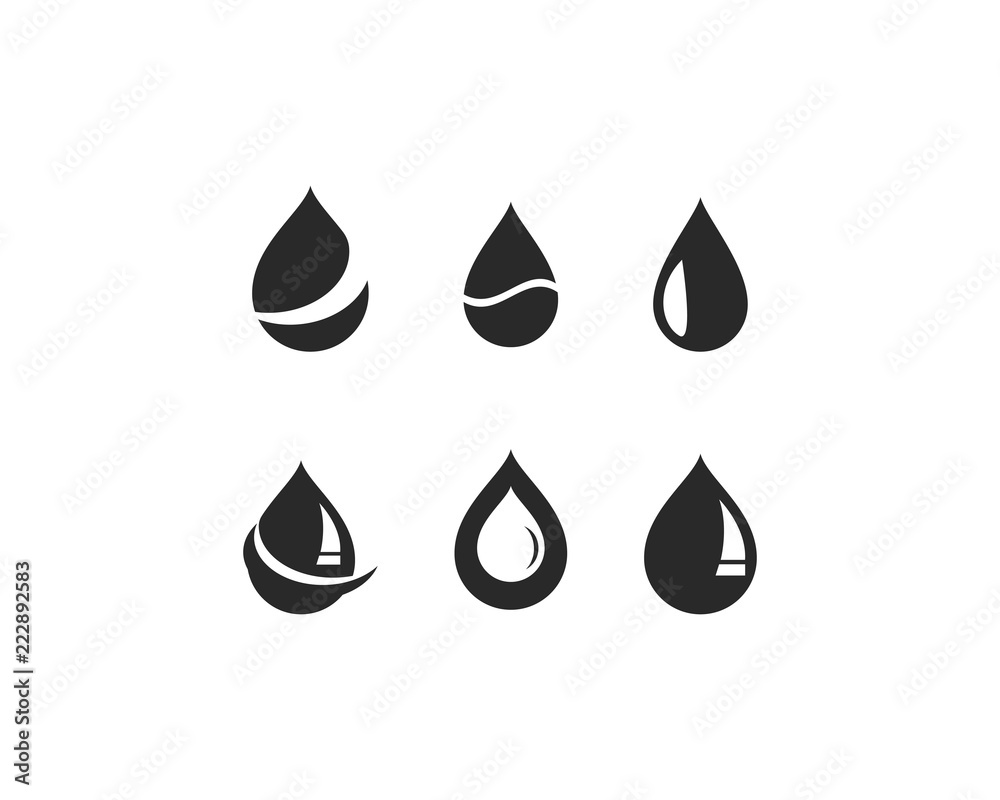water drop Logo Template water drop Logo Template