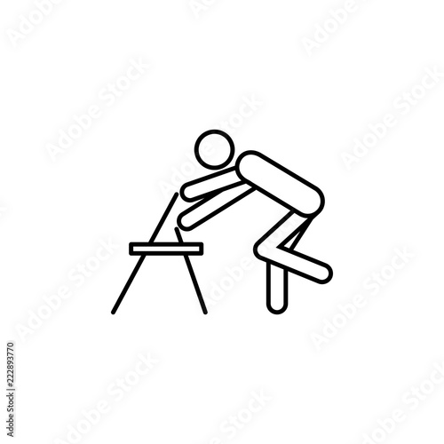 Foot training apparatus icon. Element of medicine physiotherapy of legs icon for mobile concept and web apps. Thin line Foot training apparatus icon can be used for web and mobile