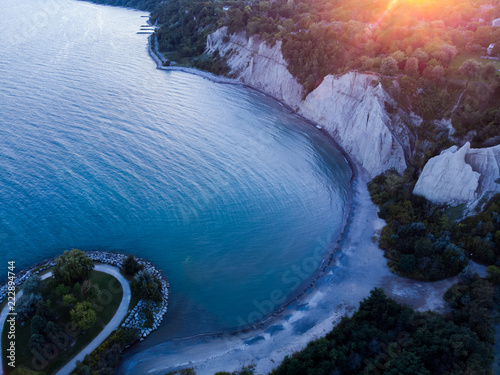 Scarborough bluffs Sunset Aerial photo