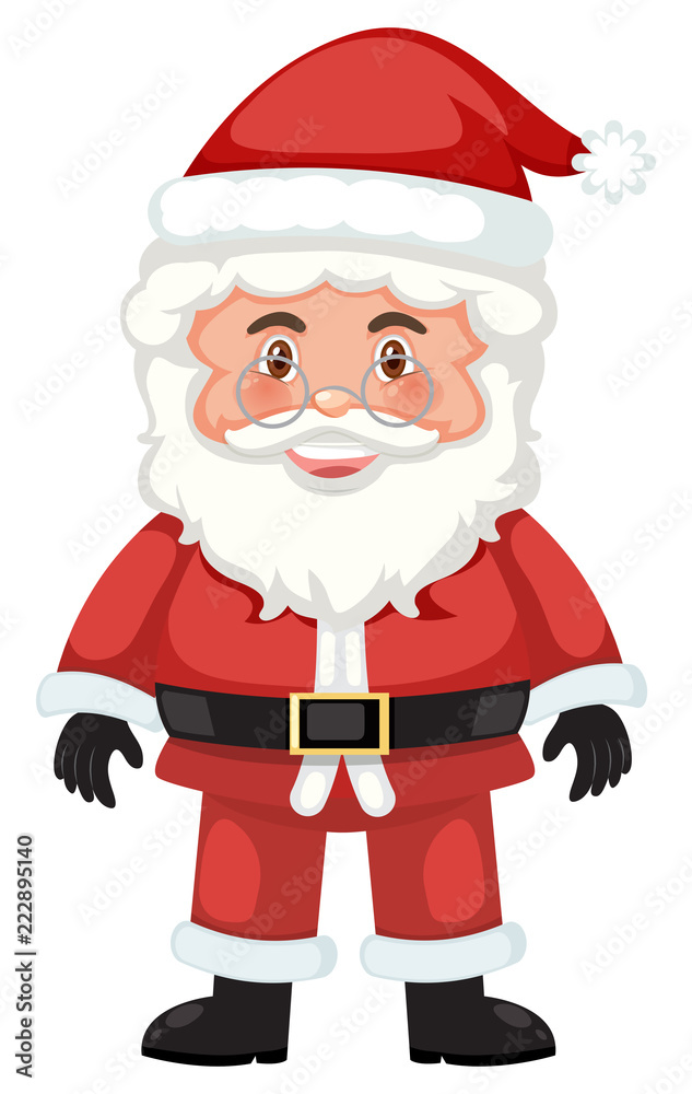 Cute santa white background Cute santa white background