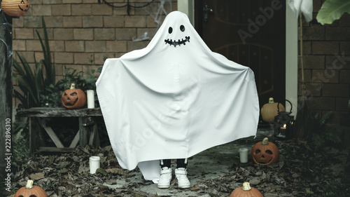 Ghost costume for Halloween party photo