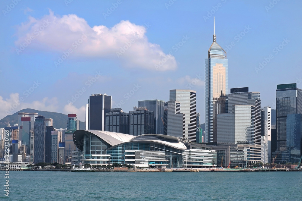 Fototapeta premium Hong Kong Convention and Exhibition Centre
