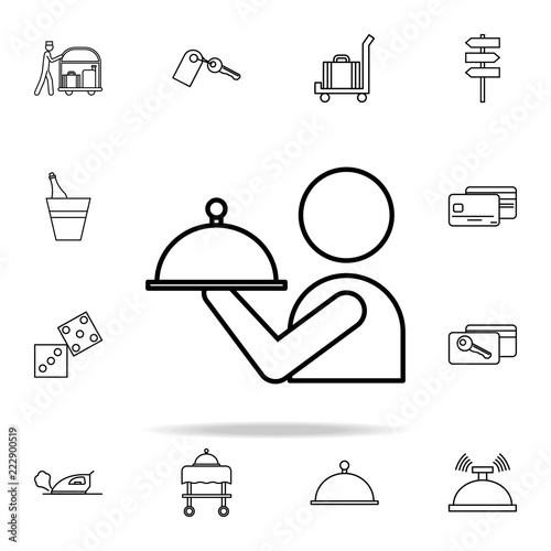 waiter icon. hotel icons universal set for web and mobile