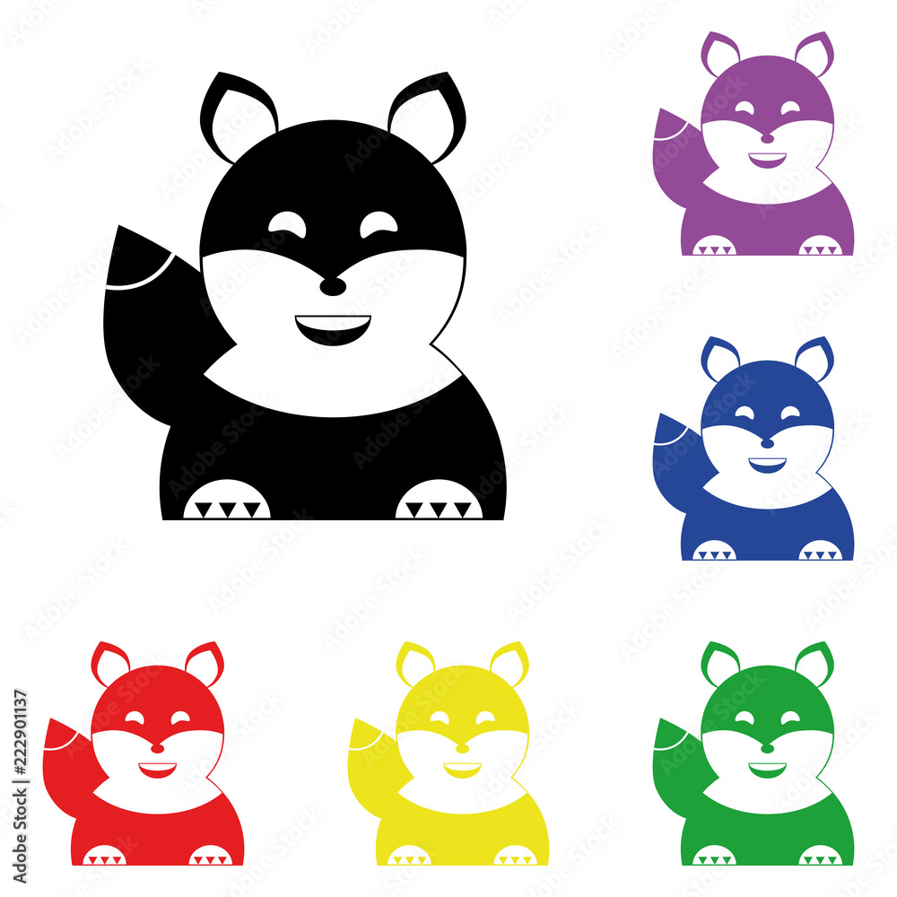 Elements of squirrel in multi colored icons. Premium quality graphic design icon. Simple icon for websites, web design, mobile app, info graphics Elements of squirrel in multi colored icons. Premium quality graphic design icon. Simple icon for websites, web design, mobile app, info graphics