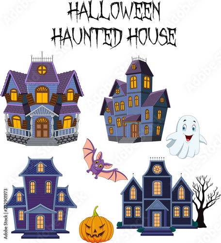 Halloween Haunted house collection set
