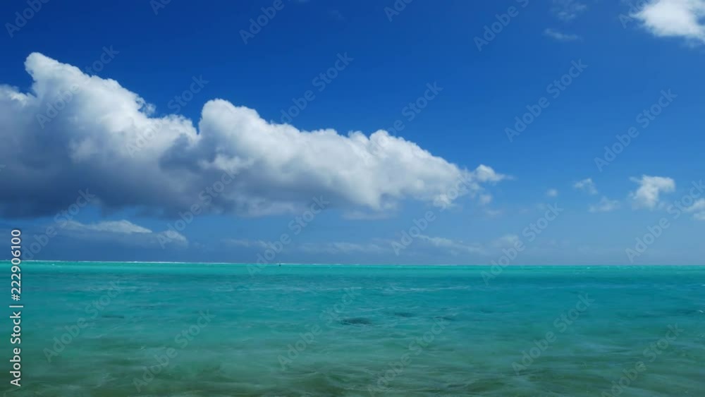 Beautiful Bora Bora Atoll sea shot with coral reefs and clear blue sky in view
Beautiful Bora Bora Atoll sea shot with coral reefs and clear blue sky in view