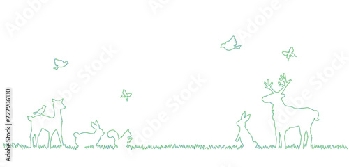 Canvas Print 動物のイラスト