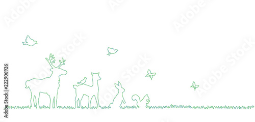 Canvas Print 動物のイラスト