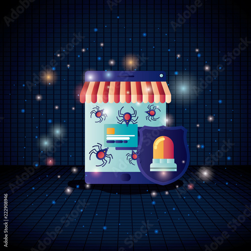 cyber security with tablet