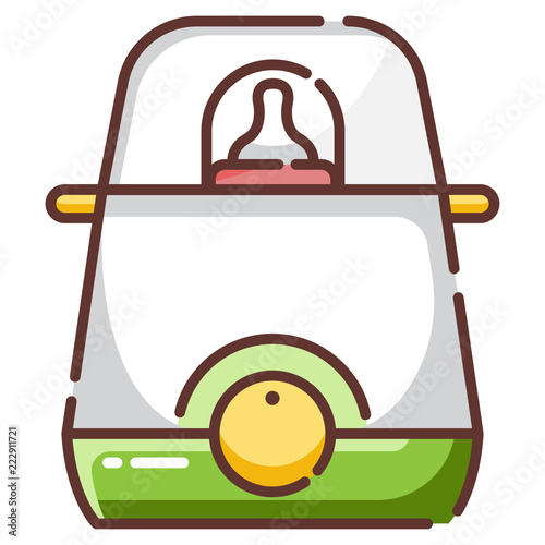 Bottle warmer LineColor illustration