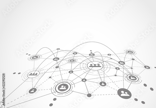 Connection technologies for business. Mixed media