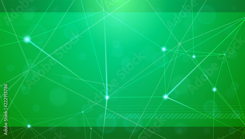Abstract cyber background. Concept of digital network plexus. Geometrical grid with points connected by lines. Vector illustration with UI elements. Symbols of the Internet, business communications