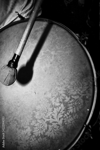 Drums on a street carnival celebration.