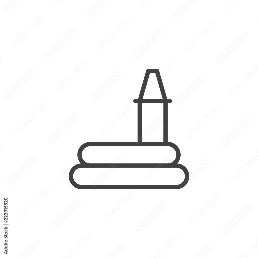 Garden Watering hose outline icon. linear style sign for mobile concept and web design. Hosepipe simple line vector icon. Symbol, logo illustration. Pixel perfect vector graphics Garden Watering hose outline icon. linear style sign for mobile concept and web design. Hosepipe simple line vector icon. Symbol, logo illustration. Pixel perfect vector graphics