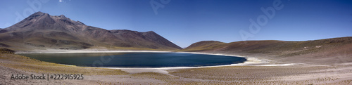 Miñiques lagoon in Atacama Desert, Chile
