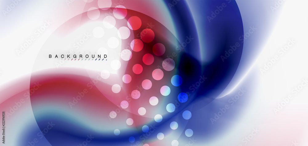 Mixing liquid color flow abstract background. Trendy abstract layout template for business or technology presentation, internet poster or web brochure cover, wallpaper