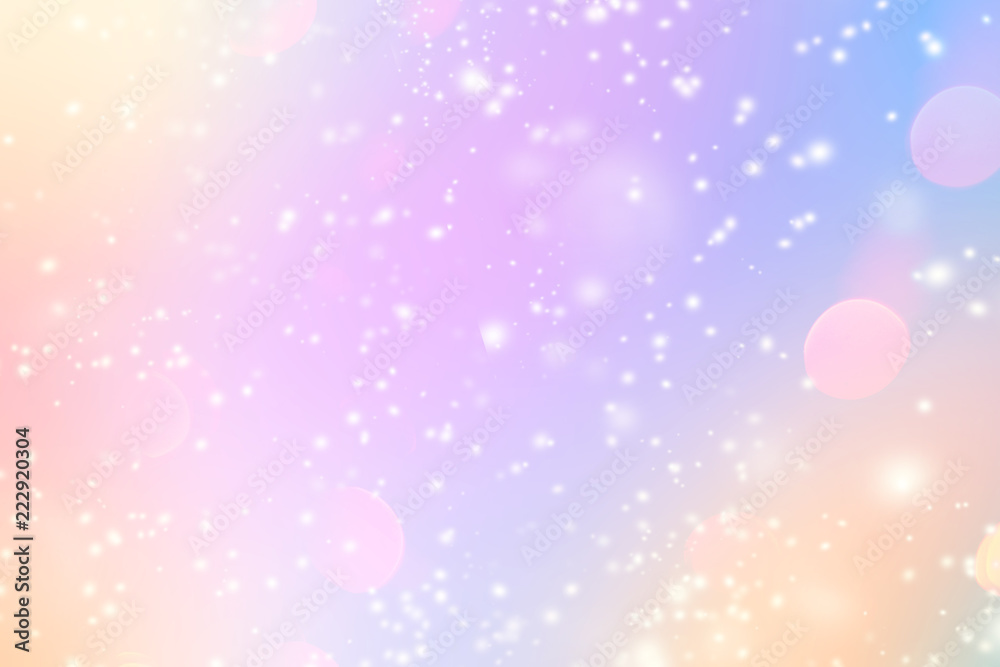 Glittering gradient background with hologram effect and magic lights. Holographic abstract fantasy backdrop with fairy sparkles, gold stars and festive blurs. . Glittering gradient background with hologram effect and magic lights. Holographic abstract fantasy backdrop with fairy sparkles, gold stars and festive blurs. .