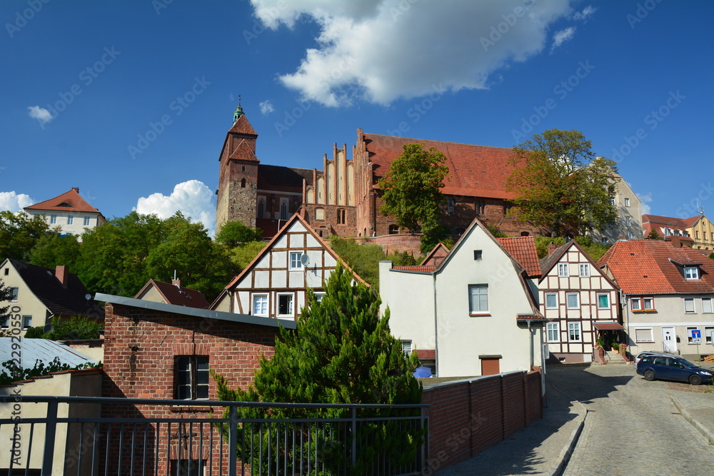 Blick zum Dom St. Marien in Havelberg