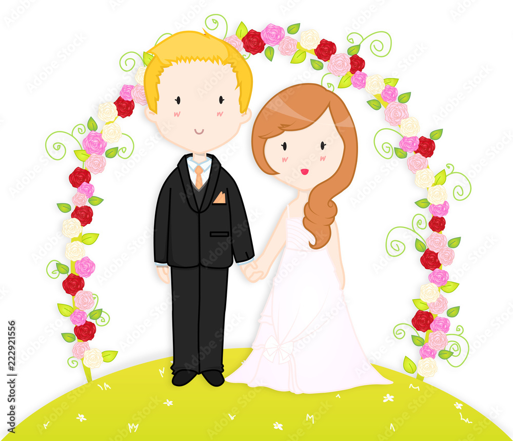 marriage of couple on the wedding day with love forever on valentine's day marriage of couple on the wedding day with love forever on valentine's day