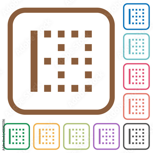 Left border simple icons