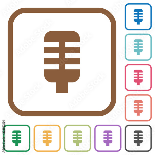 Microphone simple icons