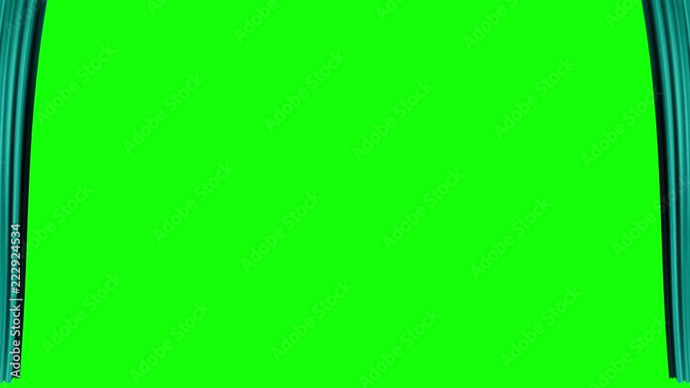 opening light blue curtain with green background be hide for product announcement or graphic resource for beginning movie opening light blue curtain with green background be hide for product announcement or graphic resource for beginning movie
