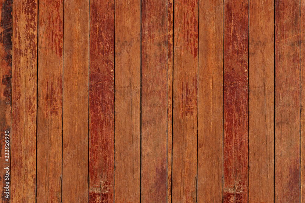 Fototapeta premium Wooden plank background wall for texture design brown board surface beautiful nature color and abstract pattern closeup old natural wallpaper