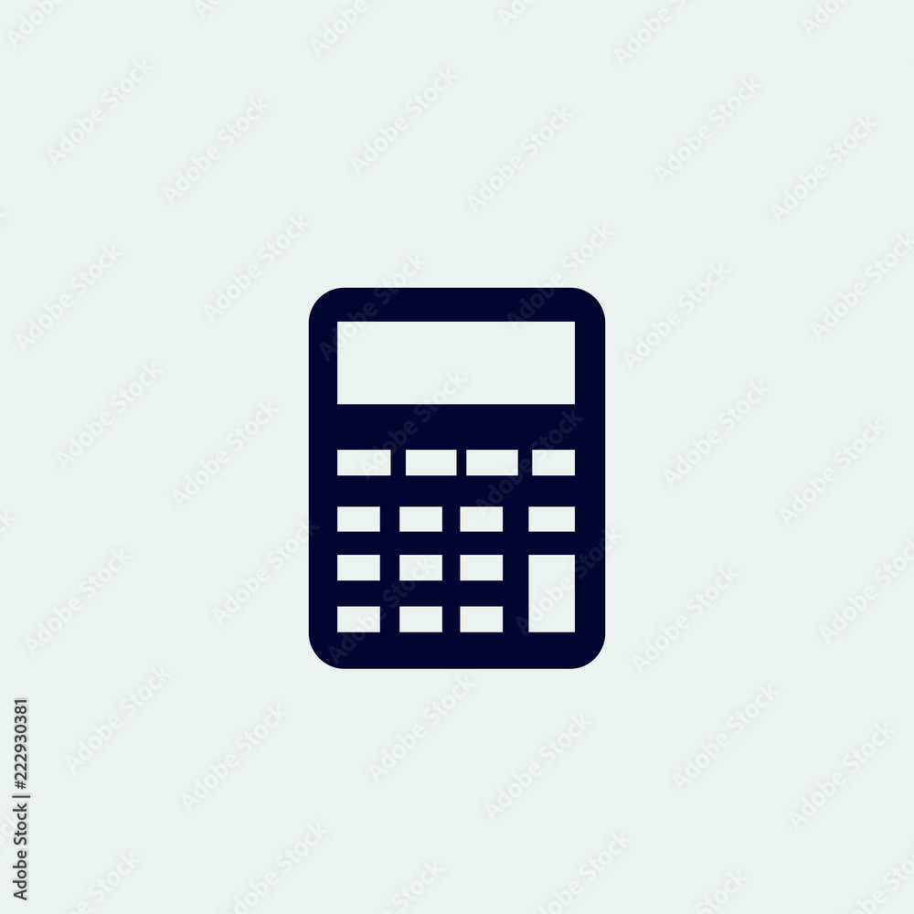 calculator icon, vector illustration calculator icon, vector illustration